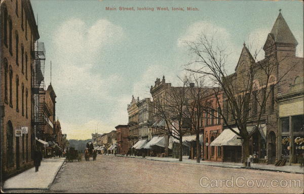 Main Street, Looking West Ionia Michigan