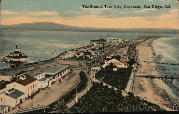 The Strand, Tent City, Coronado San Diego California