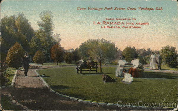 Casa Verdugo Park Scene Glendale California