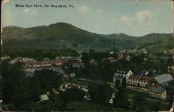 Bird's Eye View of Town Postcard