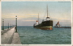 U.S. Ship Canal Entrance Duluth, MN Postcard Postcard Postcard