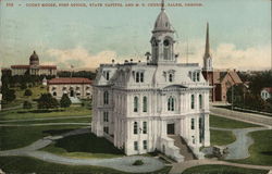 Buildings in Salem Postcard