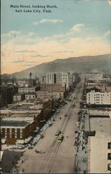 Main Street Looking North Salt Lake City, UT Postcard Postcard Postcard