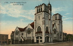 First Methodist Church Spokane, WA Postcard Postcard Postcard