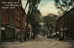 Milton Avenue North, from Washington Street Postcard
