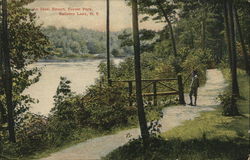 An Ideal Resort, Forest park Ballston Lake, NY Postcard Postcard Postcard