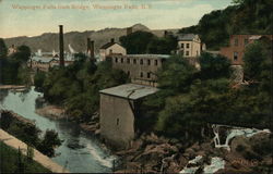 Wappinger Falls from Bridge Wappingers Falls, NY Postcard Postcard Postcard