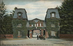 The Lodge or Gate House, Main Entrance to Vassar College Poughkeepsie, NY Postcard Postcard Postcard