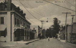 Main Street Milton, NY Postcard Postcard Postcard