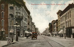 Stephenson Street Looking North Postcard