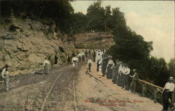 Main Street Approach to River Postcard