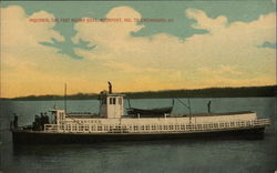 Inquirer, the Fast Motorboat, Rockport, Ind. to Greensburg, Ky. Riverboats Postcard Postcard Postcard