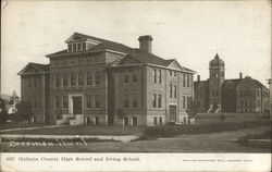 Gallatin County High School and Irving School Bozeman, MT Postcard Postcard Postcard