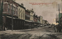 Center Street Looking East from L. & N. R. R. Madisonville, KY Postcard Postcard Postcard