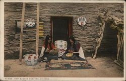 Hopi Basket Weavers Arizona Postcard Postcard Postcard