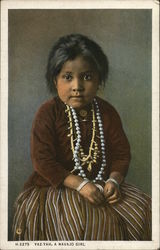 Yaz-Yah, A Navajo Girl Native Americana Postcard Postcard Postcard