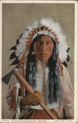 Jicarilla Apache Chief, AZ Native Americana Postcard Postcard Postcard