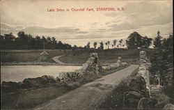 Lake Drive in Churchill Park Postcard