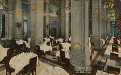 Hotel Ansley - Italian Cafe Postcard