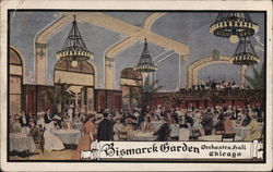 BIsmarck Garden Orchestra Hall Chicago, IL Postcard Postcard Postcard