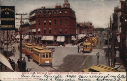 Grove Ave. Douglas Ave. and Chicago St. Intersection Postcard