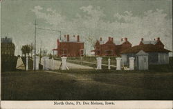 North Gate, Ft. Des Moines Iowa Postcard Postcard Postcard