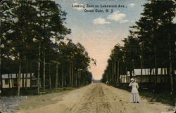 Looking East on Lakewood Ave. Postcard