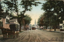 Main Street Looking North Laconia, NH Postcard Postcard Postcard