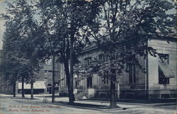 North A Street Showing Post Office and Masonic Temple Richmond, IN Postcard Postcard Postcard