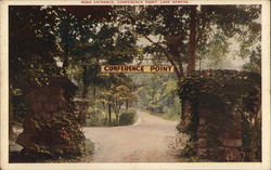 Road Entrance, Conference Point, Lake Geneva Postcard