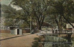 Paxtang Park showing Miniature Locomotive Harrisburg, PA Postcard Postcard Postcard