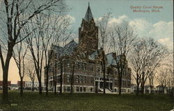 County Court House Muskegon, MI Postcard
