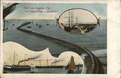 "The Longest Wharf in the World" Los Angeles, CA Postcard Postcard Postcard