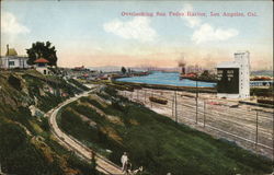 Overlooking San Pedro Harbor Los Angeles, CA Postcard Postcard Postcard