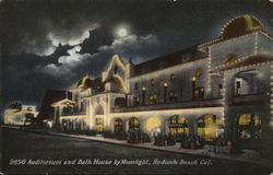 Auditorium and Bath House by Moonlight Auditorium and Bath House by Moonlight