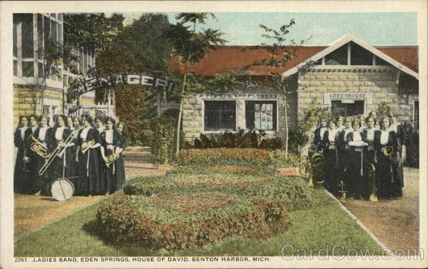 House of David - Eden Springs, Ladies Band Benton Harbor Michigan