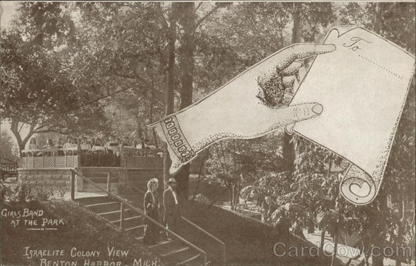 Israelite Colony - Eden Springs, Girls Band at the Park Benton Harbor Michigan