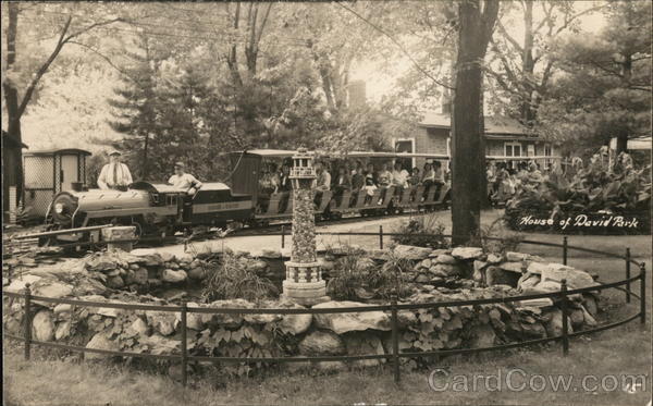 People on a Miniature Train House of David