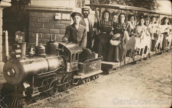 A Large Group of People on a Small Train House of David
