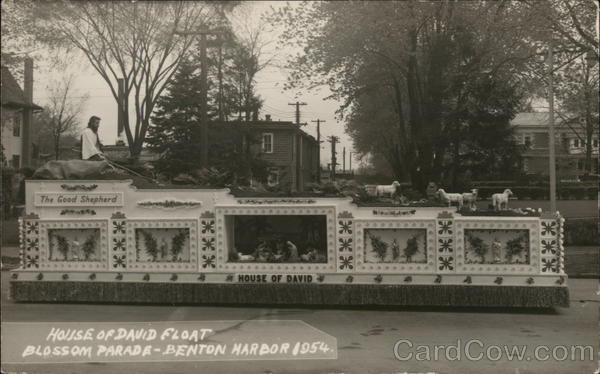 Blossom Parade Float 1954 Benton Harbor Michigan