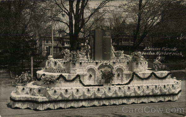 House of David Float - Blossom Parade, 1935 Benton Harbor Michigan
