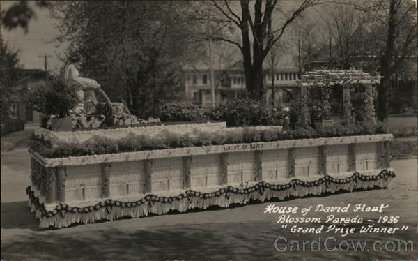 House of David Float, Blossom Parade ~ 1936 Grand Prize Winner