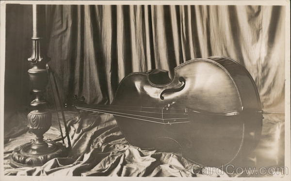 Violin and Bronze Lamp Benton Harbor Michigan House of David