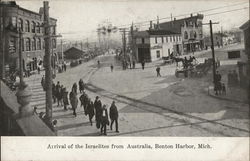 Arrival of the Isralites from Australia Benton Harbor, MI Postcard Postcard Postcard