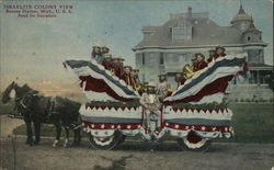 Israelite Colony, House of David - Parade Float Postcard