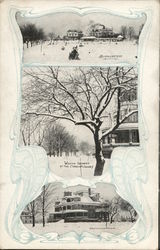 Israelite House of David - Eden Springs, Winter Scene Postcard
