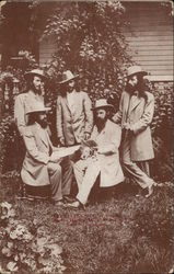 House of David - Eden Springs, Group of Men Postcard