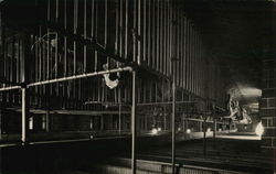 Inside House of David's Dairy Barn Postcard