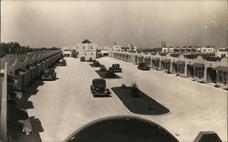 Cars at Grande Vista Motel Postcard