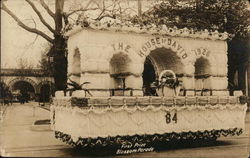 Parade Float: The House of David 1926 - "84" - First Prize Blossom Parade Postcard